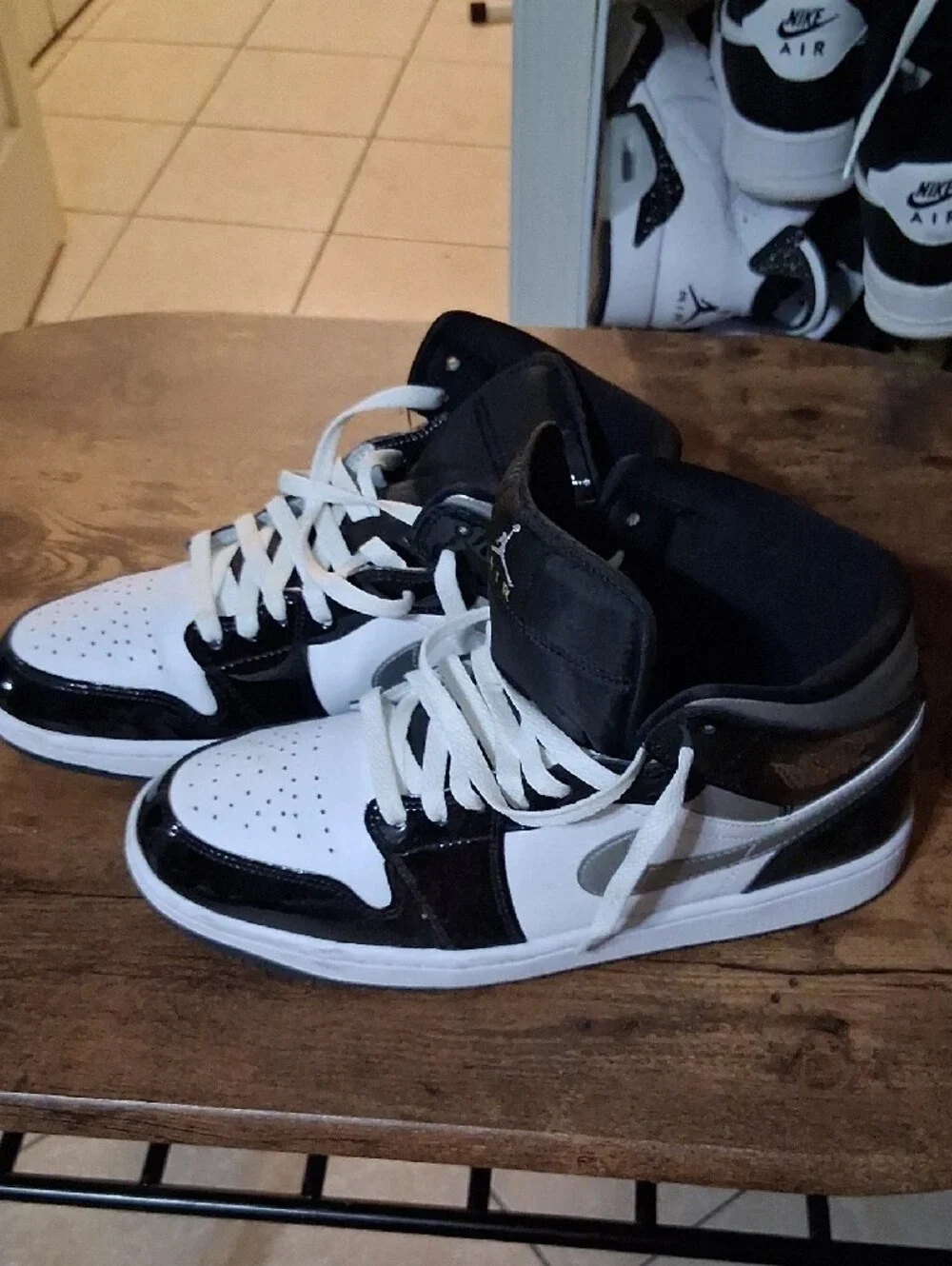 Jordan Men’s High-Top Sneakers - White & Black